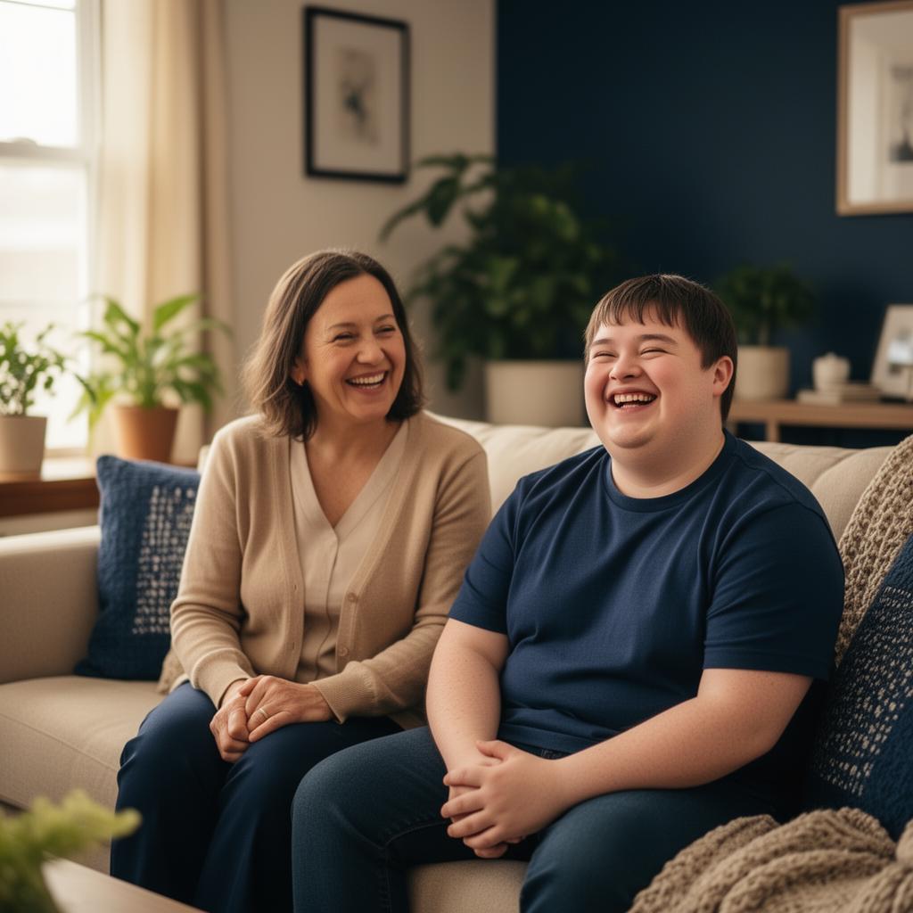 Caregiver supporting an adult resident